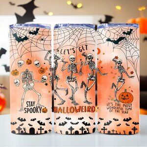 Lets Get Halloweird Metal Insulated Tumbler